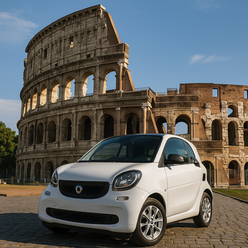 Noleggio smart elettrica a Roma
